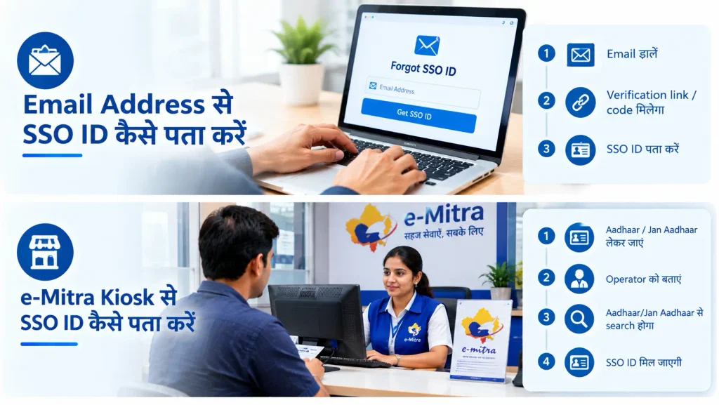 Email Address से SSO ID कैसे पता करें