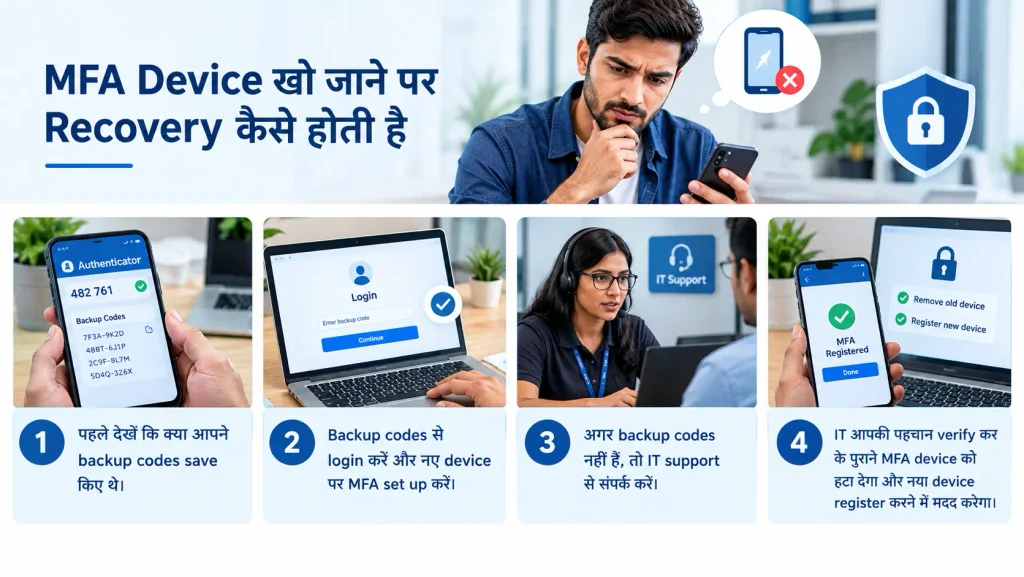 MFA Device खो जाने पर Recovery कैसे होती है