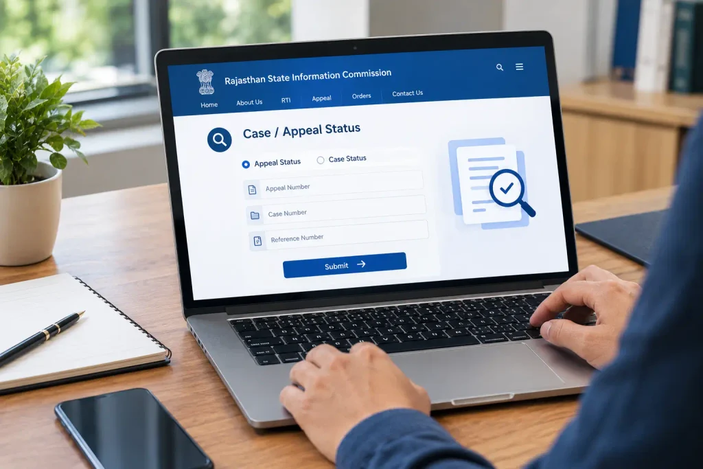 RSIC पर Appeal Status और Case Status कैसे Check करें
