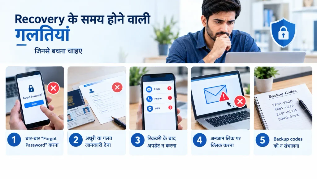 Recovery के समय होने वाली गलतियां जिनसे बचना चाहिए