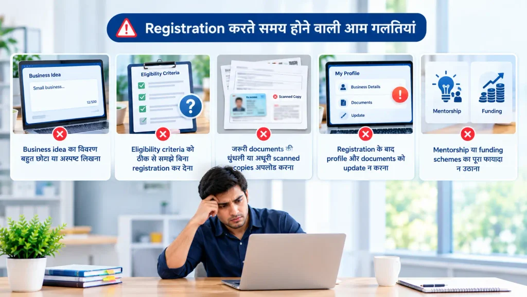 Registration करते समय होने वाली आम गलतियां