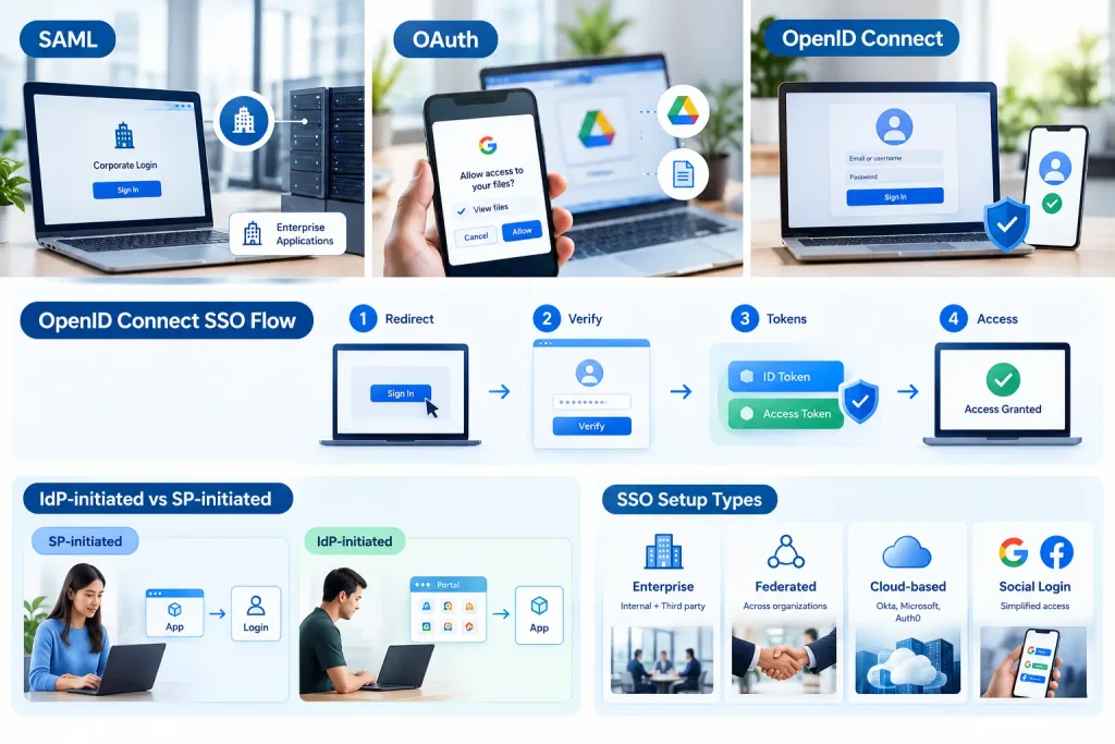 SAML vs OAuth vs OpenID Connect
